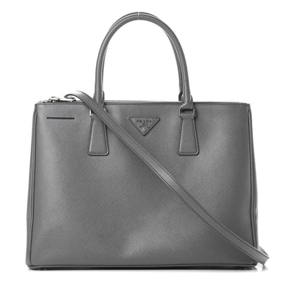 Prada Saffiano Medium Galleria Double Zip Tote Marmo 1 of 19