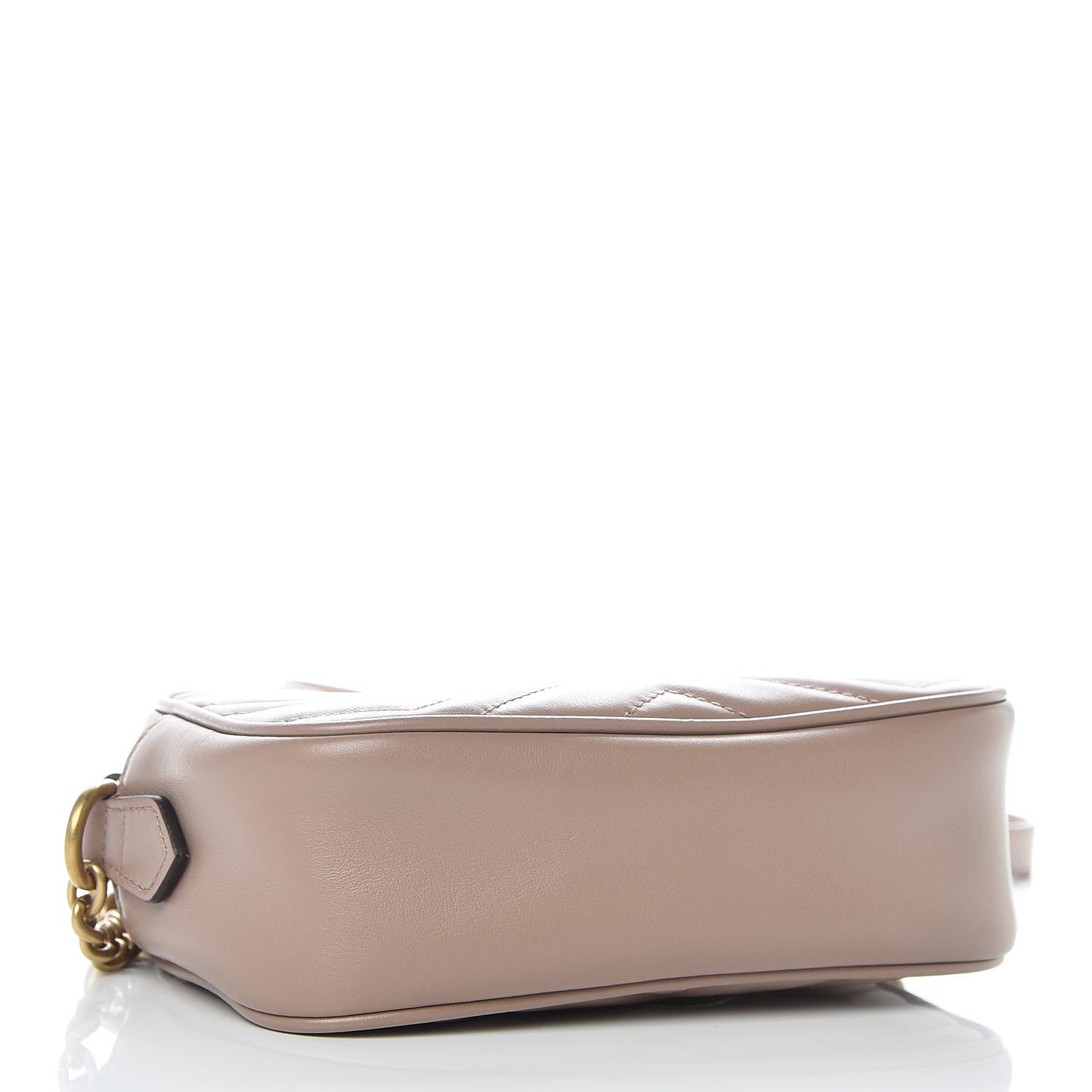 Calfskin Matelasse Mini GG Marmont Chain Shoulder Bag Porcelain Rose