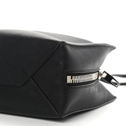 Balenciaga Grained Calfskin Plate Hardware Papier A6 Zip Around Tote Black 9 of 12