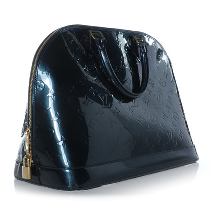 Louis Vuitton Vernis Alma GM Blue Nuit 2 of 5