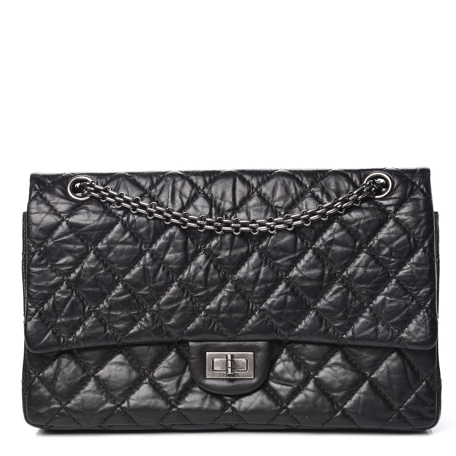 Chanel Aged Calfskin Quilted 2.55 Reissue 226 Flap Black 1 of 11