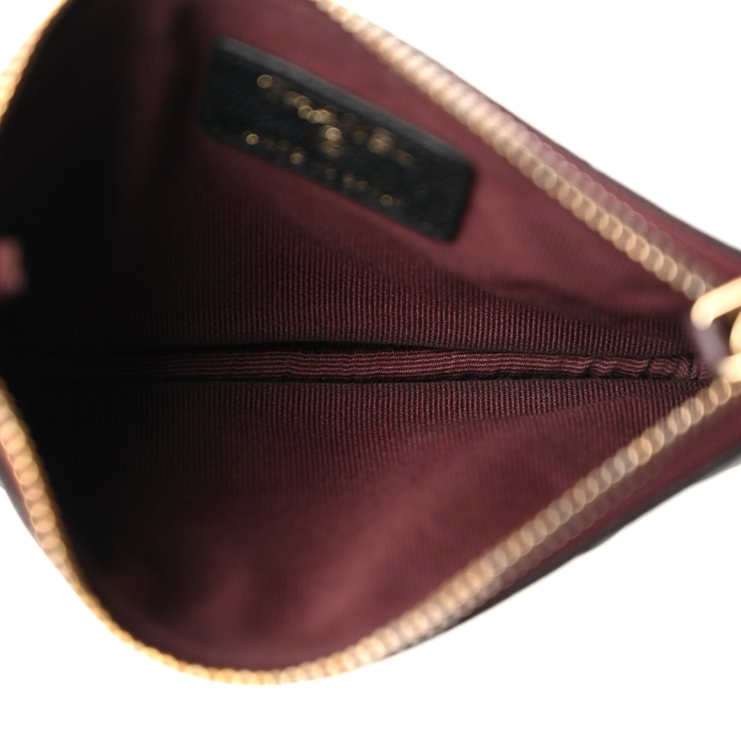 Caviar Quilted Small Cosmetic Case Black