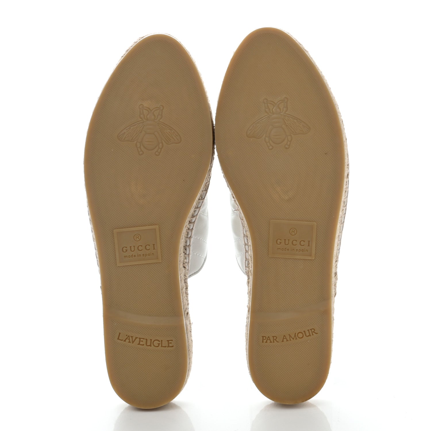 Gucci Nappa Matelasse GG Marmont Espadrille Slippers 39 Great White 5 of 7