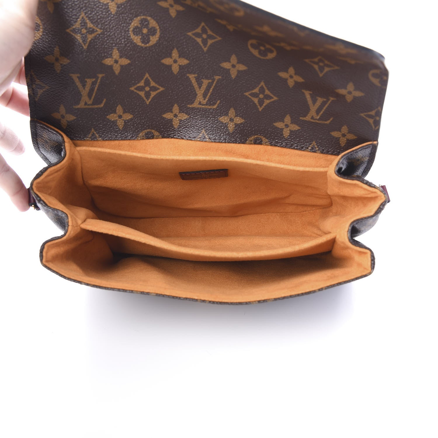 Louis Vuitton Monogram Braided Pochette Metis Safran 4 of 10