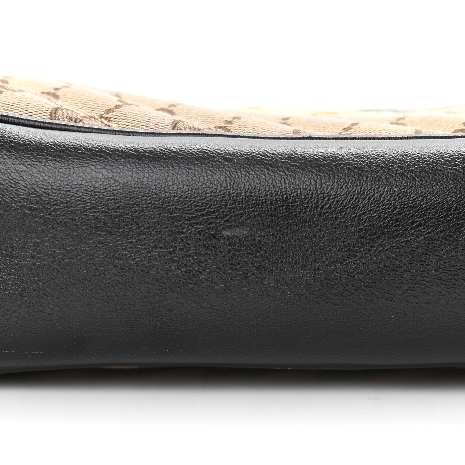 Gucci Monogram Matelasse Diagonal Small GG Marmont Chain Shoulder Bag Beige Black 11 of 13