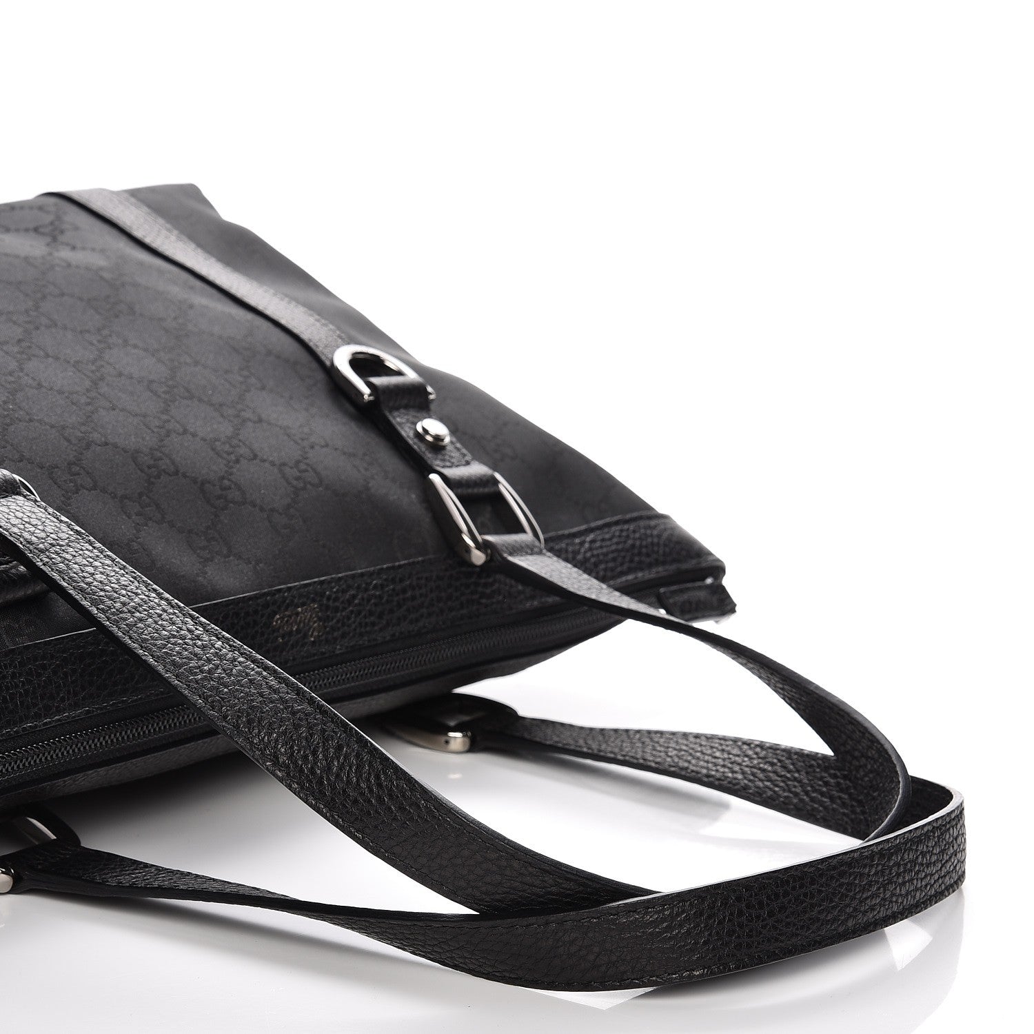 Gucci Nylon Monogram Medium Abbey Tote Black 9 of 10