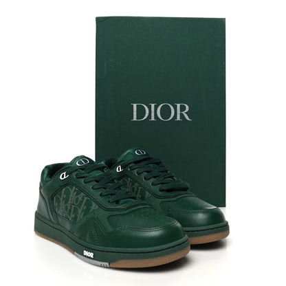 Christian Dior Smooth Calfskin Oblique Galaxy Mens B27 Low Top Sneakers 42 Green Beige 9 of 9