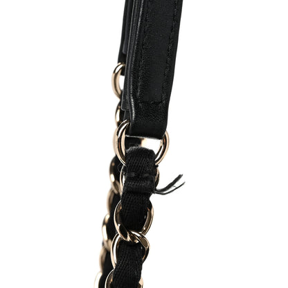 Chanel Mixed Fibers Calfskin Small Deauville Tote Black 11 of 11