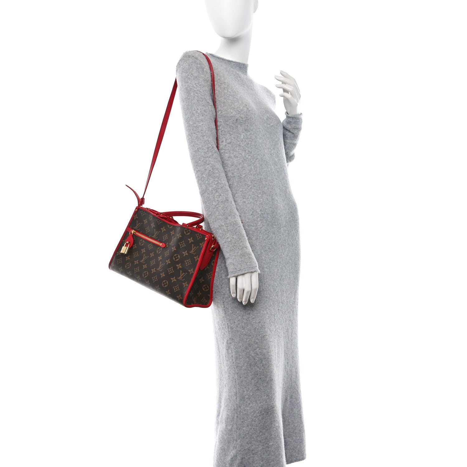 Louis Vuitton Monogram Popincourt PM Red 2 of 16