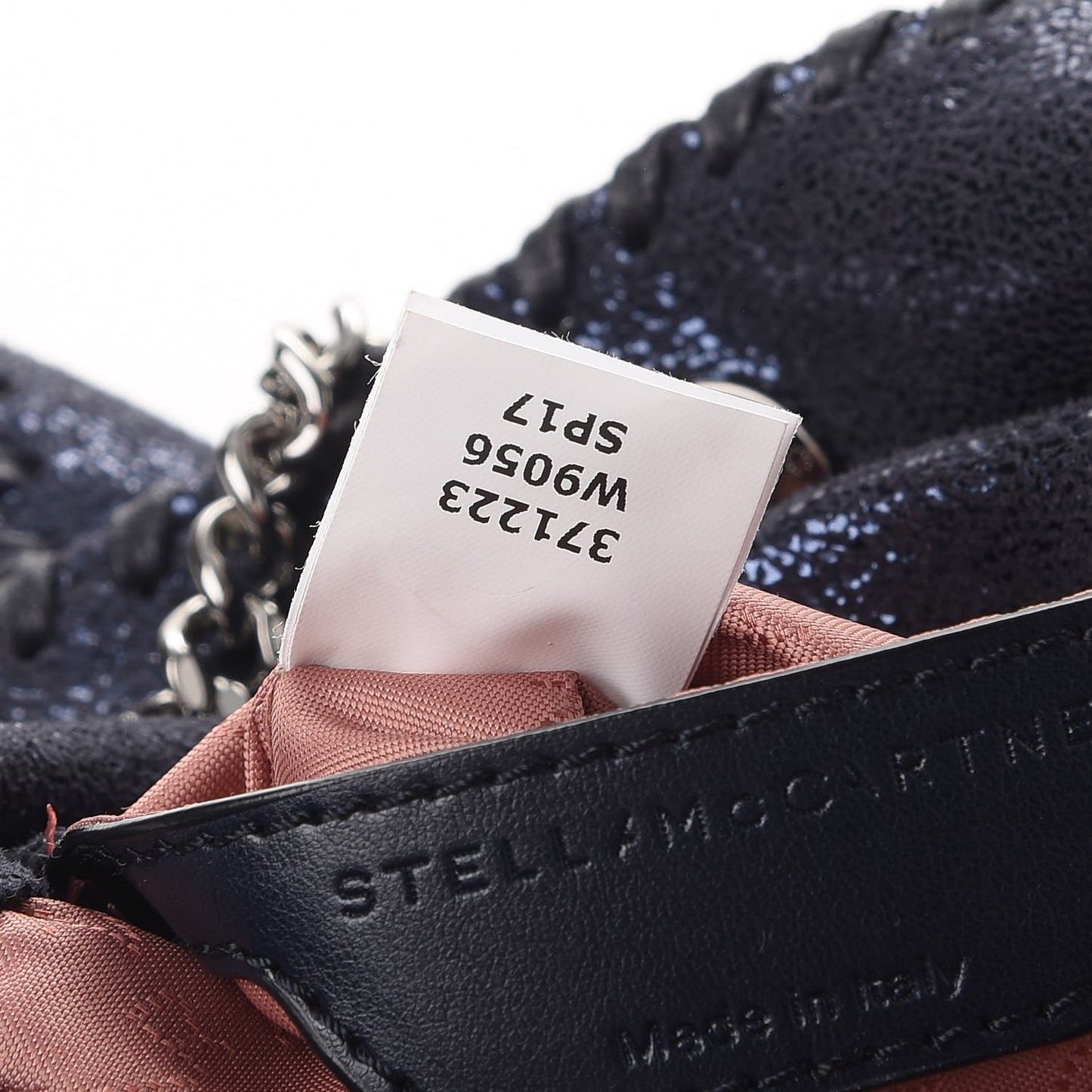 Shaggy Deer Mini Falabella Fold Over Tote Lapis Navy