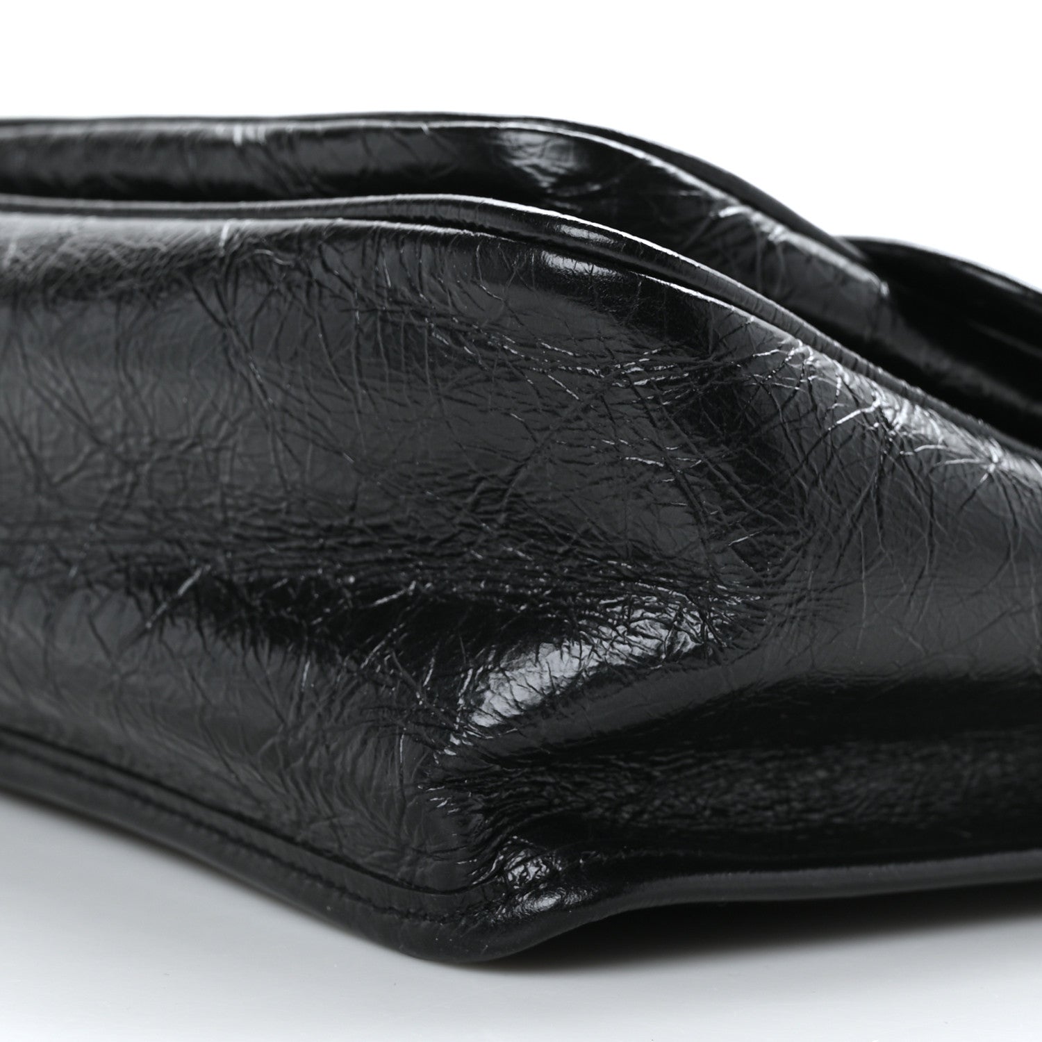 Saint Laurent Crinkled Calfskin Matelasse Monogram Medium Niki Chain Satchel Black 9 of 9
