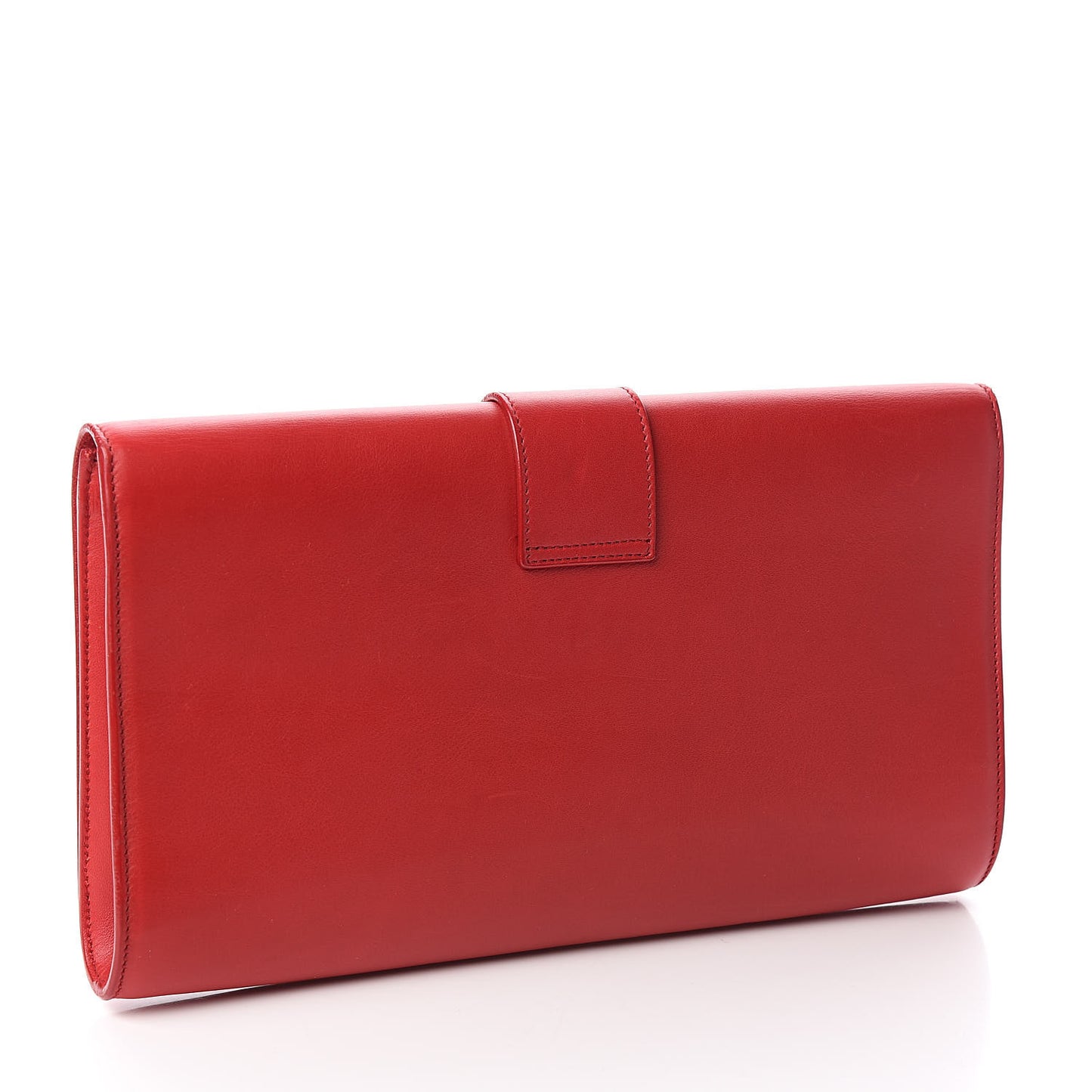 Calfskin Classic Y Ligne Clutch Red