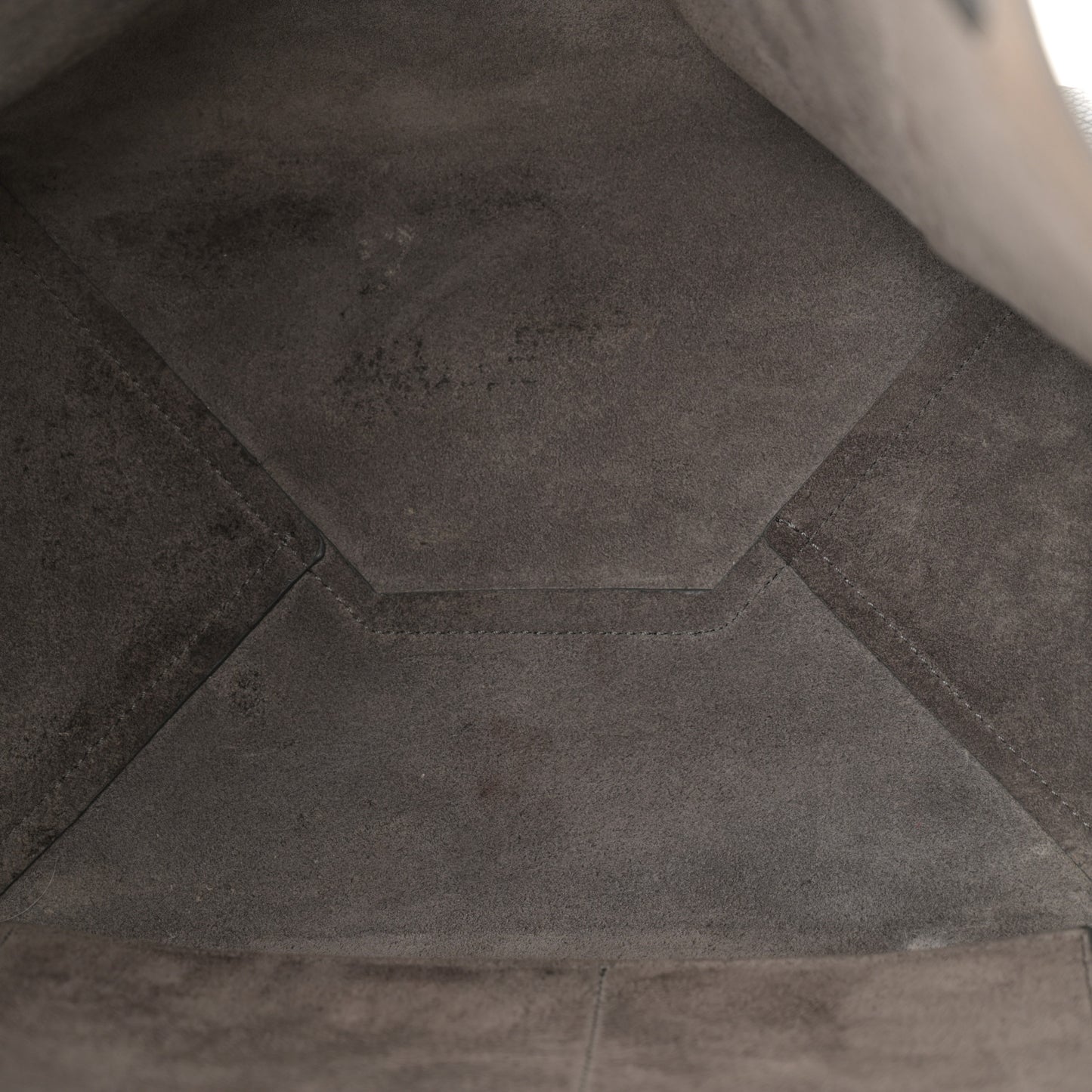 Soft Grained Calfskin Small Belt Cabas Phantom Medium Grey