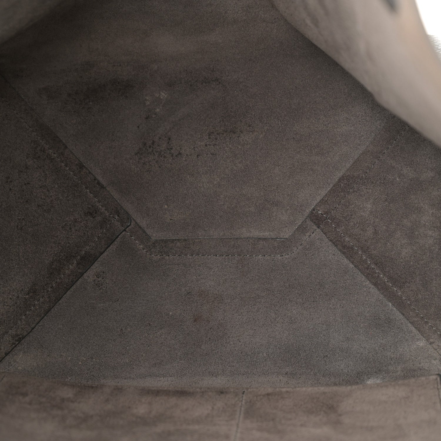 Celine Soft Grained Calfskin Small Belt Cabas Phantom Medium Grey 5 of 16