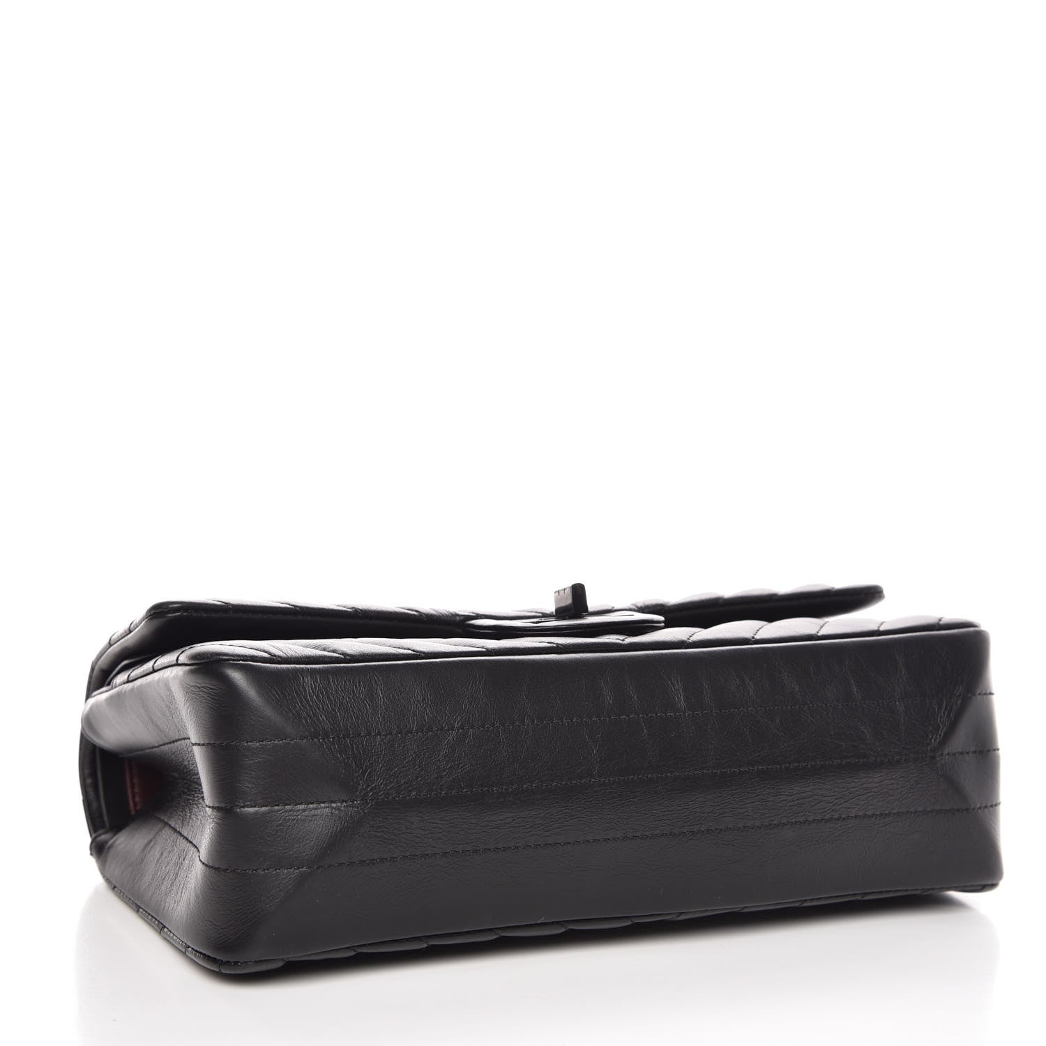 Chanel Aged Calfskin Chevron Quilted 2.55 Reissue 225 Flap So Black 4 of 8