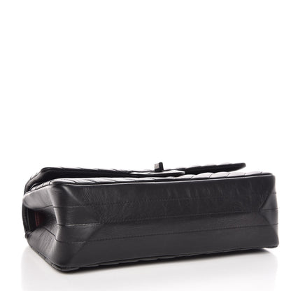 Chanel Aged Calfskin Chevron Quilted 2.55 Reissue 225 Flap So Black 4 of 8