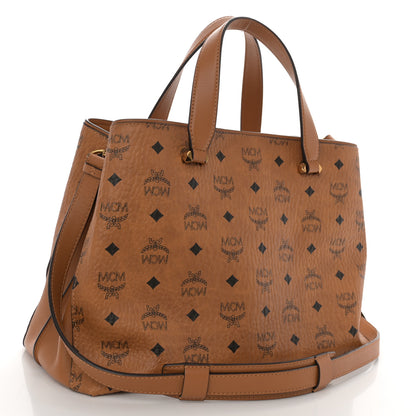 MCM Visetos Large Essential Tote Cognac 3 of 11