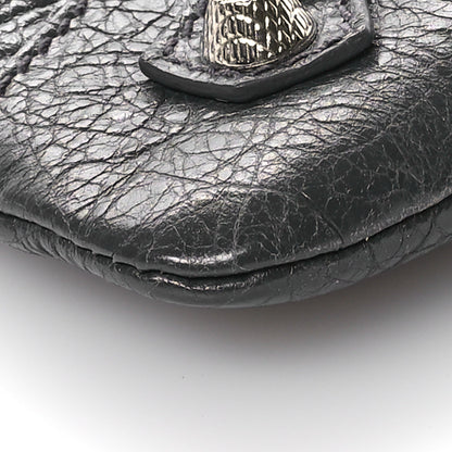 Balenciaga Agneau Giant 12 Silver Hardware Envelope Strap Clutch  Gris Fossile 10 of 11