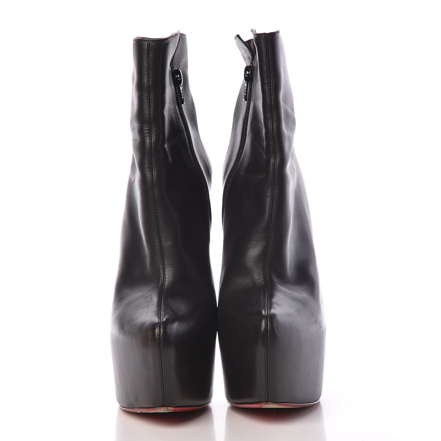 Christian Louboutin Calfskin Daf Booty 160 Ankle Boots 40 Black 2 of 13