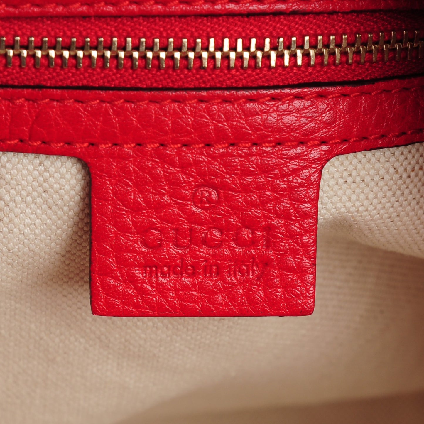 Monogram Medium Bella Hobo Red