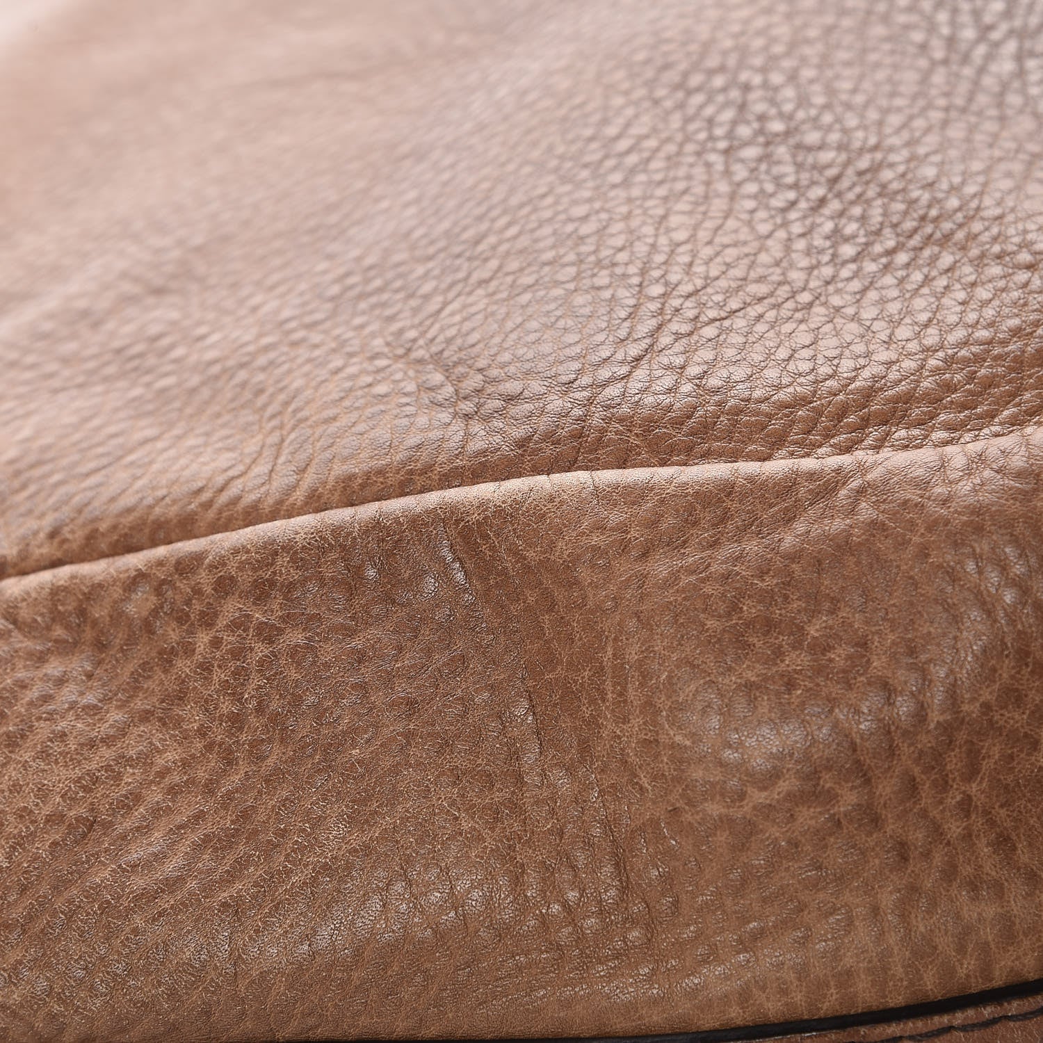Gucci Pebbled Calfskin Guccissima Medium Bamboo Bar Hobo Light Brown 15 of 17