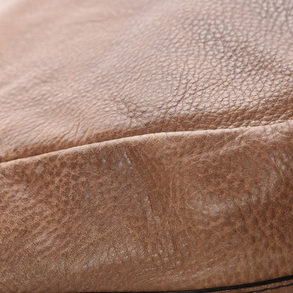 Gucci Pebbled Calfskin Guccissima Medium Bamboo Bar Hobo Light Brown 15 of 17