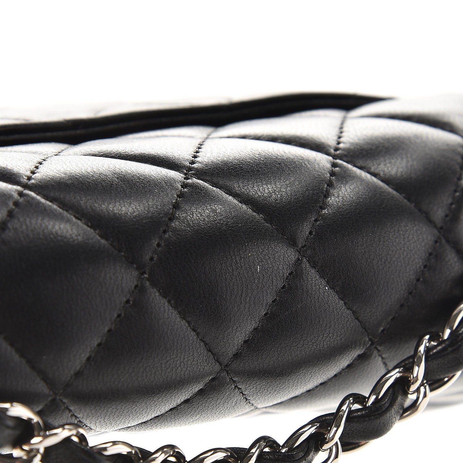Chanel Lambskin Quilted Mini Rectangular Flap Black 8 of 9