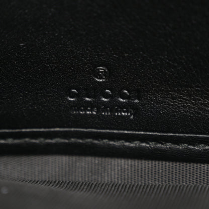 Gucci Calfskin Matelasse GG Marmont Zip Around Wallet Black 6 of 15