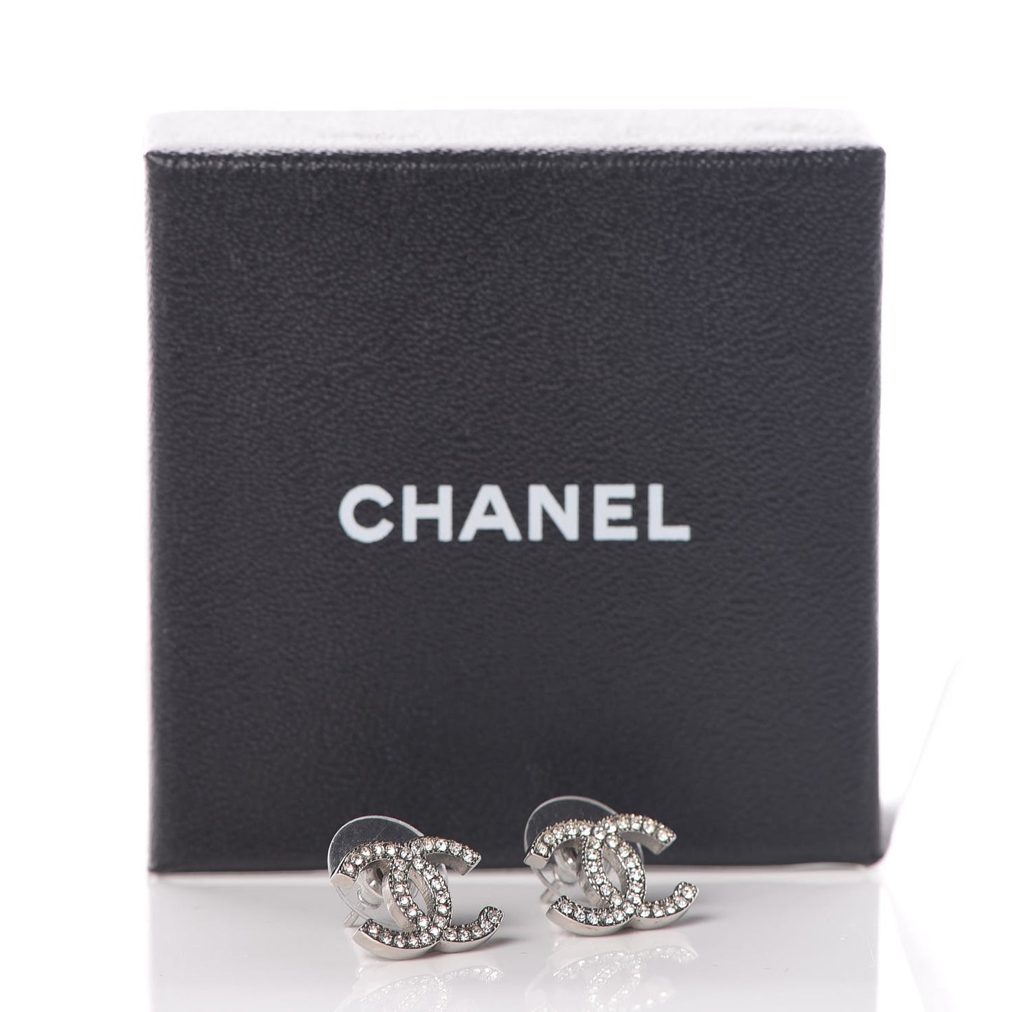 Crystal Mini Timeless CC Earrings Silver