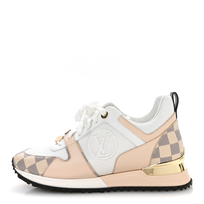 Louis Vuitton Calfskin Damier Azur Run Away Sneakers 39 White 1 of 8