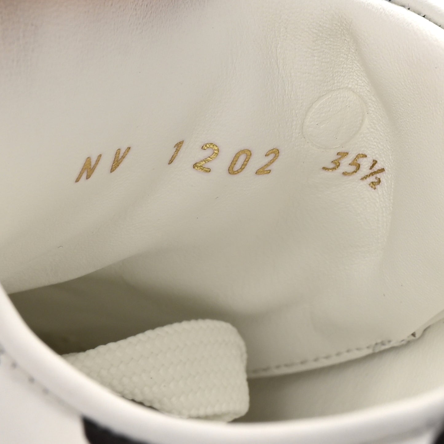 LV X YK Calfskin Printed Infinity Dots Time Out Sneakers 35.5 White