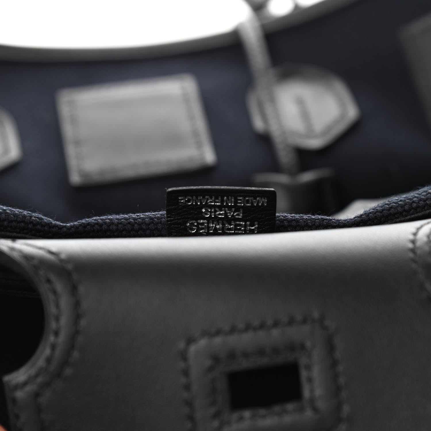 Hermes Goeland Toile Swift Cargo Birkin 35 Bleu Marine 6 of 10
