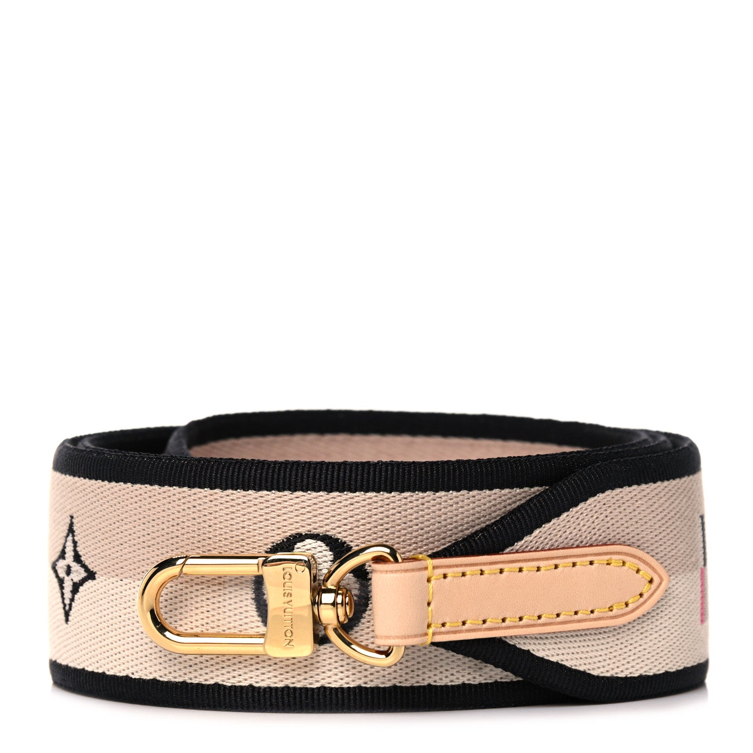 Louis Vuitton Jacquard Speedy Bandouliere 20 Shoulder Strap Black 1 of 3