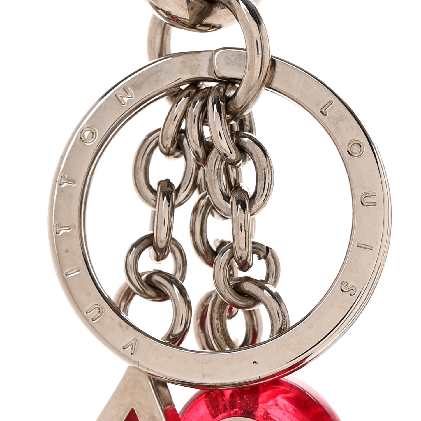 Colorline Bag Charm Key Holder Pink Glitter