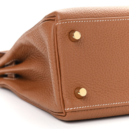Hermes Togo Kelly Retourne 25 Gold 9 of 13