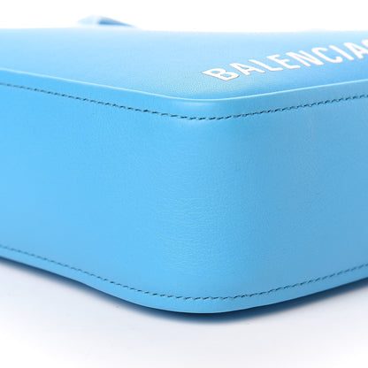 Balenciaga Calfskin XS Triangle Chain Duffle Baby Blue 8 of 10