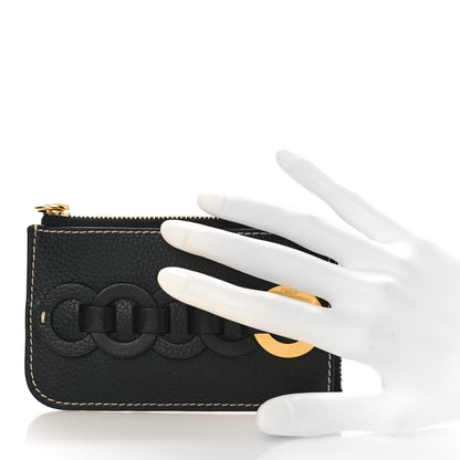 Chloe Grained Shiny Calfskin Small Darryl Coin Purse Black 2 of 7