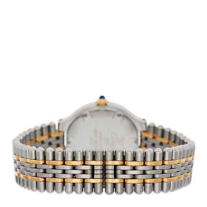 Cartier Stainless Steel 18K Yellow Gold 28mm Must De 21 Bullet Link Quartz Watch 3 of 7