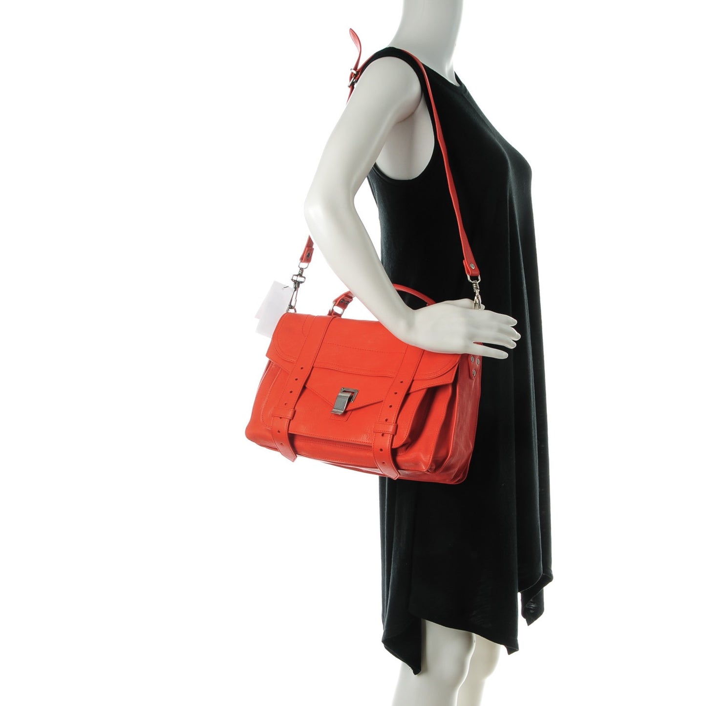 Lambskin Medium PS1 Satchel Orange Pepper