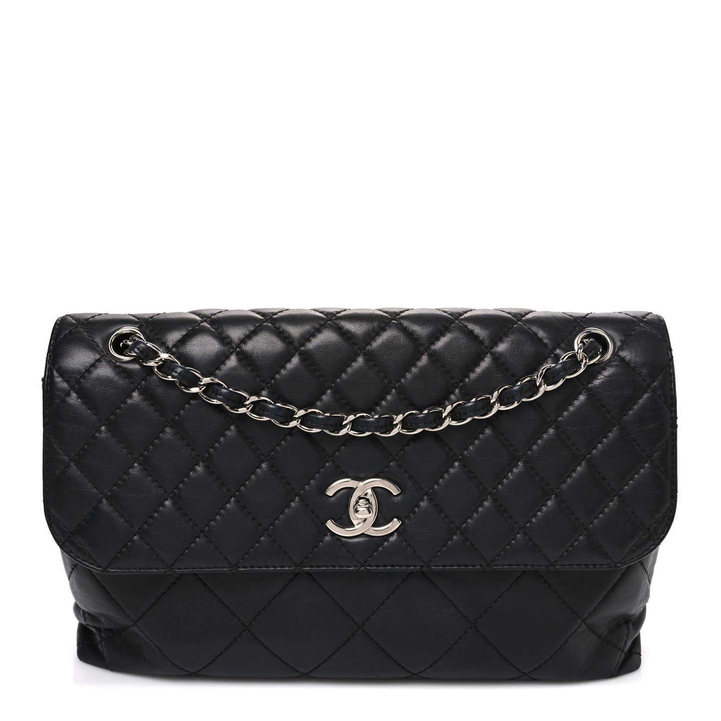 Calfskin Quilted In The Business Flap Bag Black