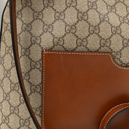 Gucci GG Supreme Monogram Linea A Hobo Brown 13 of 15