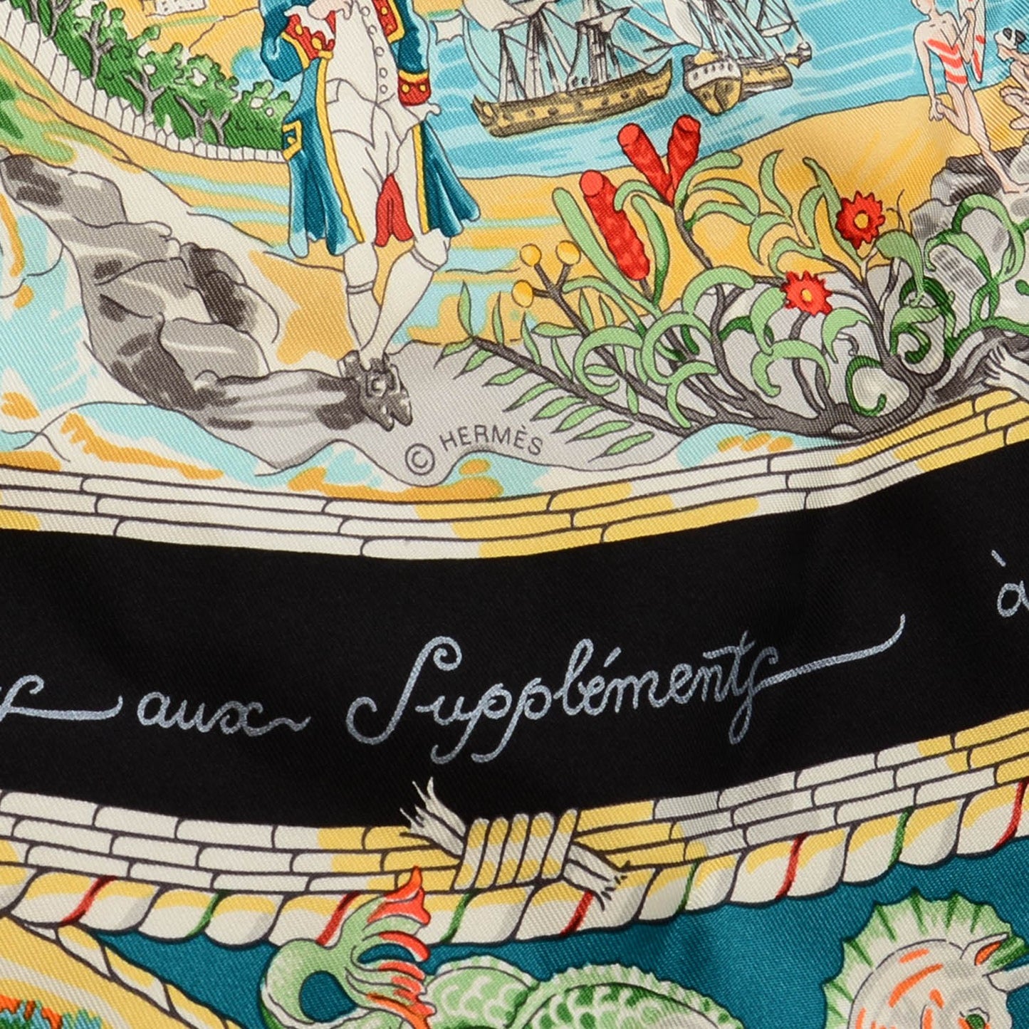 Silk Per Astra Ad Astra Scarf 90 Black