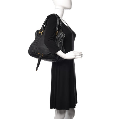 Chloe Calfskin Medium Marcie Satchel Black 2 of 10