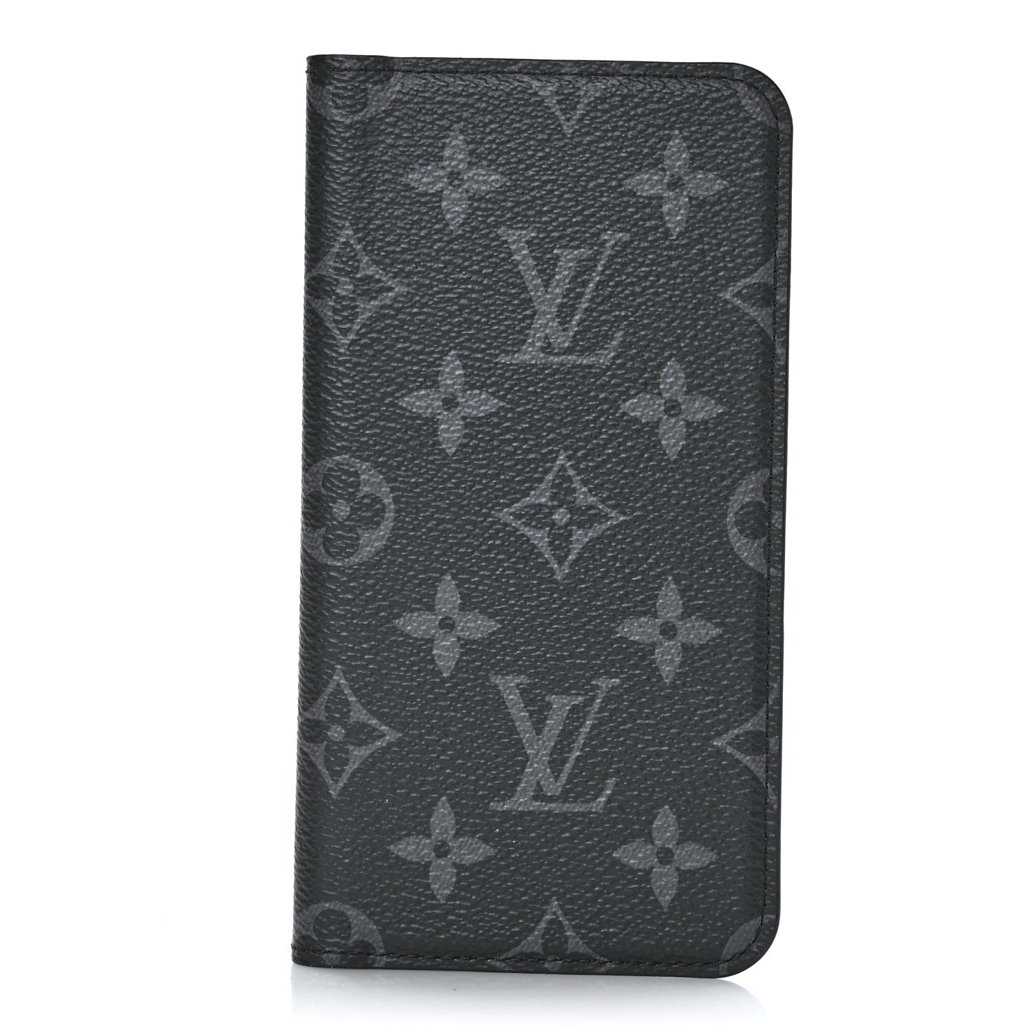 Louis Vuitton Monogram Eclipse iPhone XS Max Folio Case Black 1 of 6