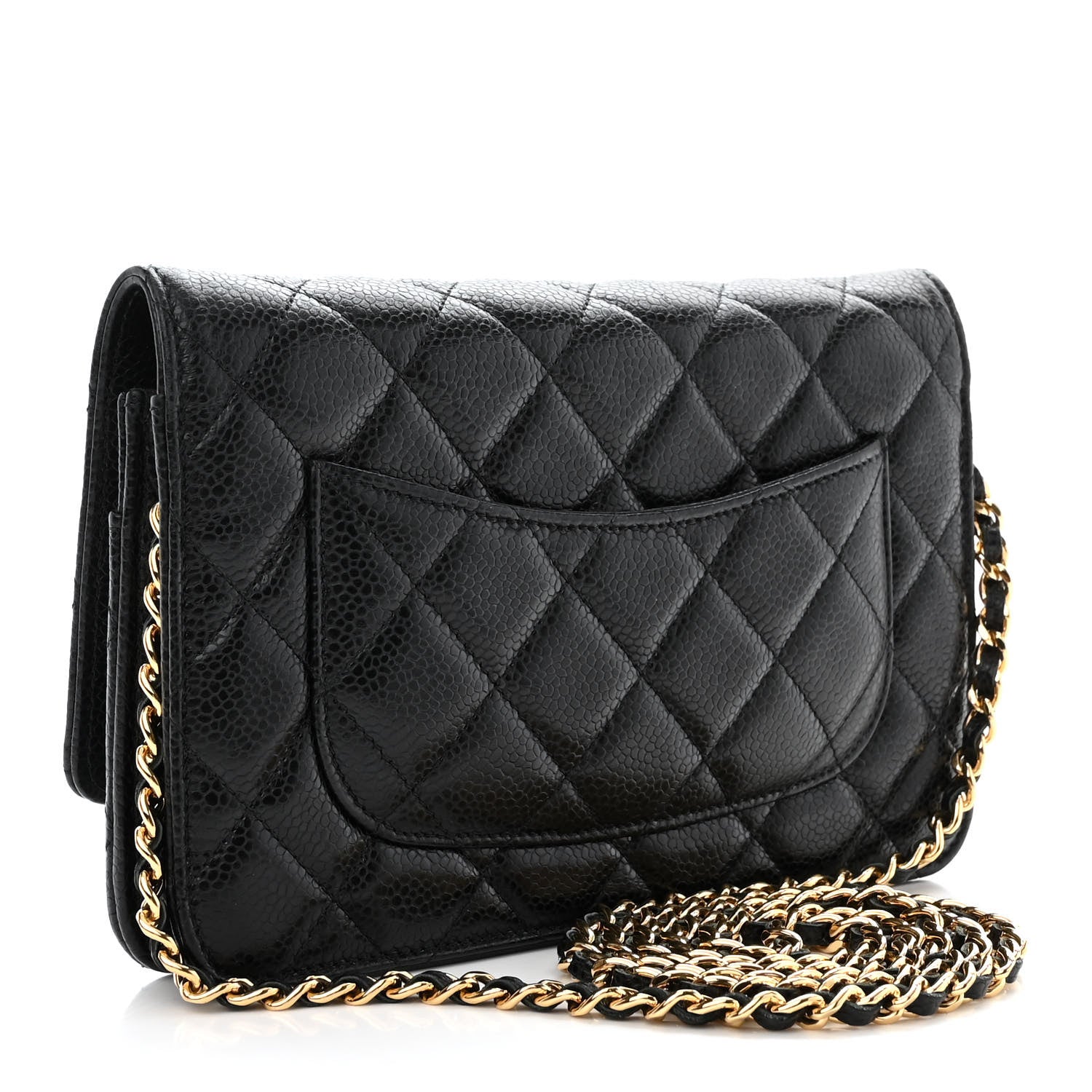 Chanel Caviar Quilted Wallet on Chain WOC Black 3 of 12