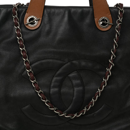 Chanel Iridescent Calfskin In the Mix Tote Black 8 of 16