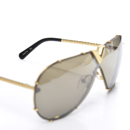 Louis Vuitton Metal LV Drive Sunglasses Z0897W Black Gold 6 of 9