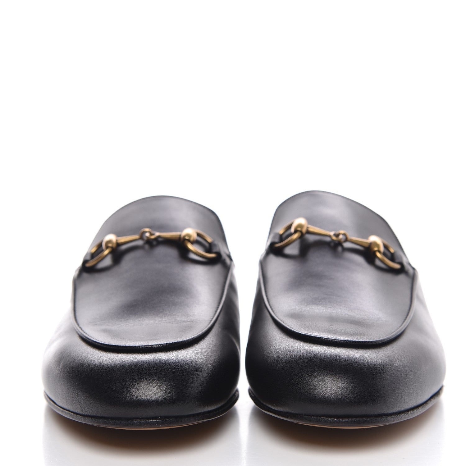 Gucci Calfskin Womens Princetown Slippers 37.5 Black 2 of 9