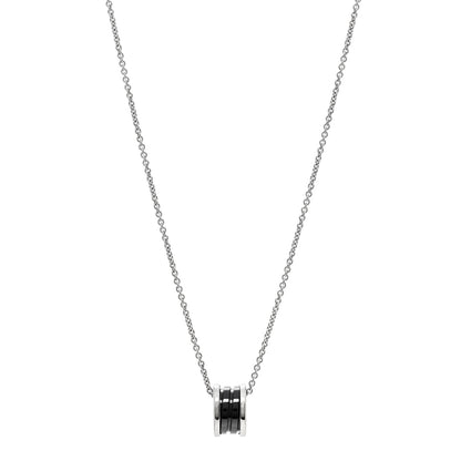 Bulgari Sterling Silver Ceramic Save The Children Pendant Necklace 1 of 7