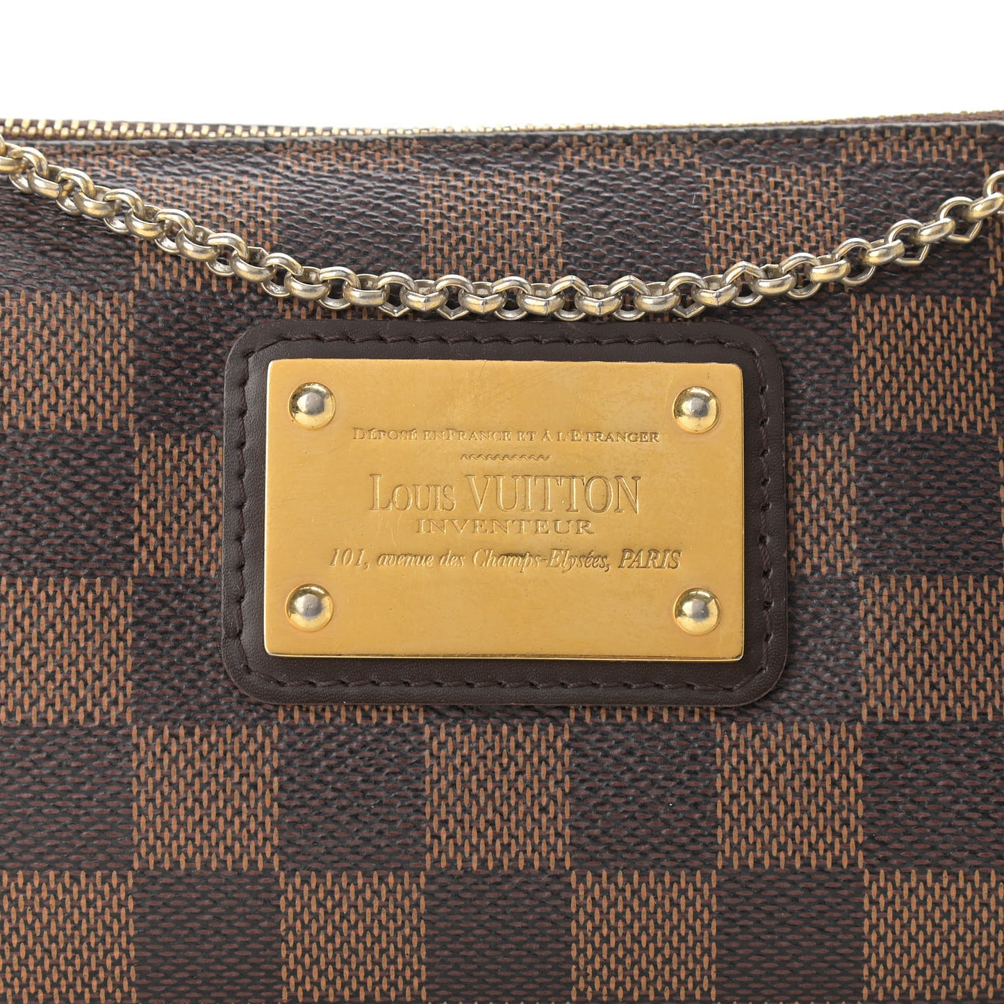 Damier Ebene Eva Clutch